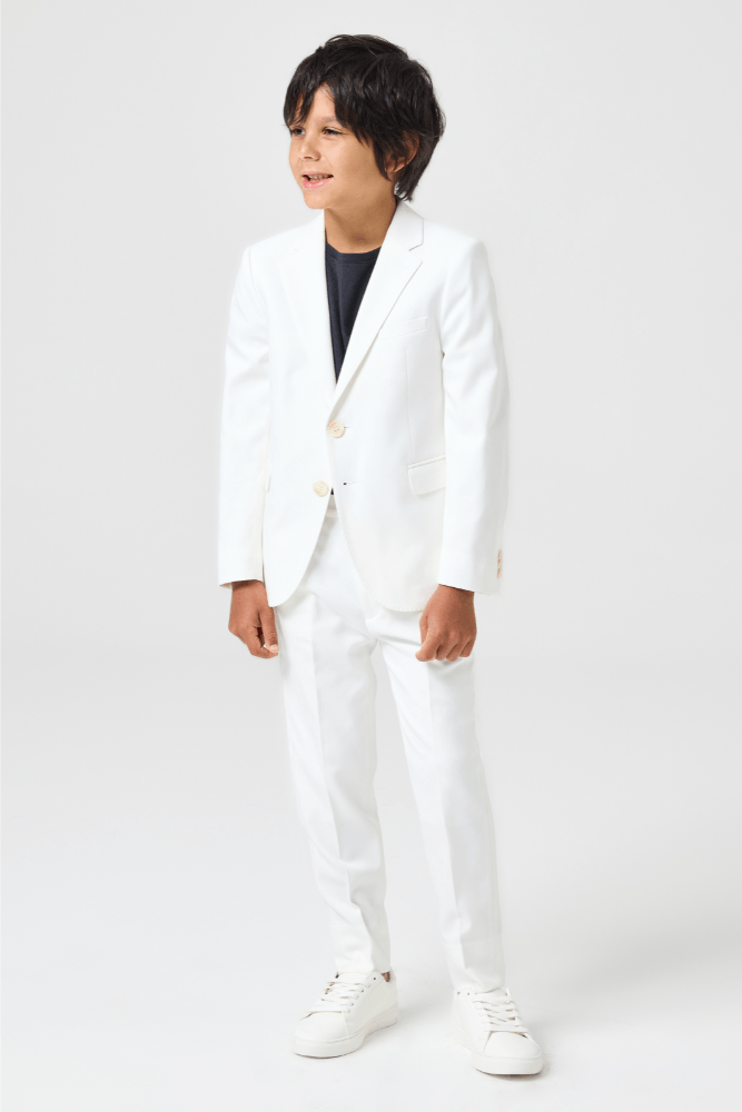 Jimi Blazer - White Stretch