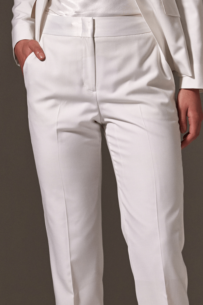 Scarlet Tuxedo - Brilliant White