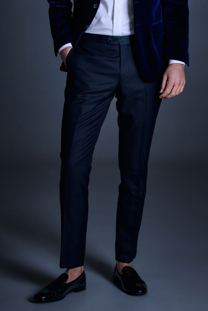 Kingsley Tuxedo Trouser - Darkest Navy 5905