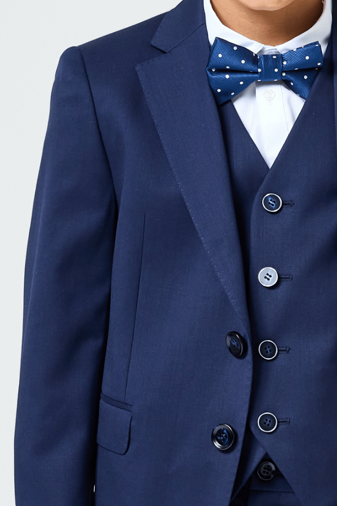 Lennon 3 Piece Suit - Navy Wool Stretch