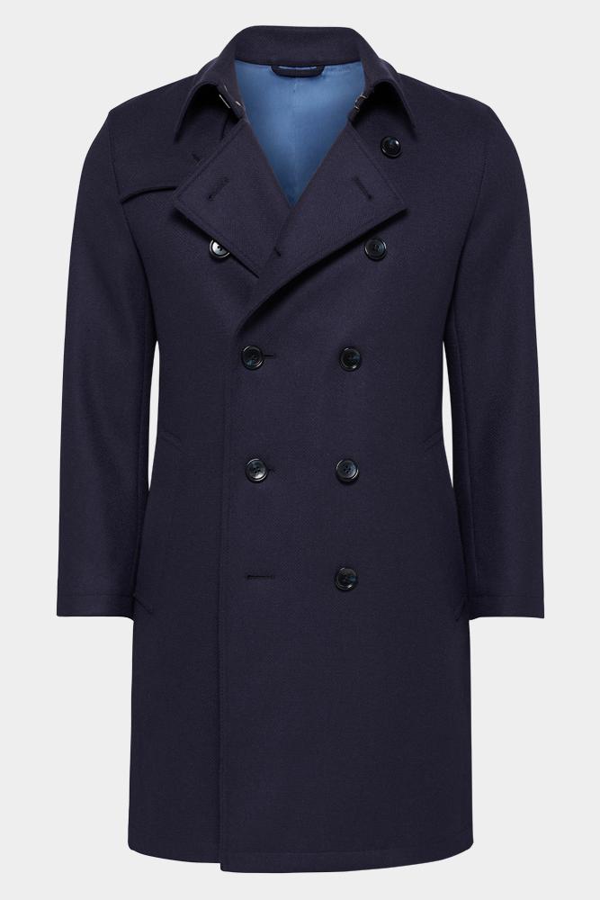 Drake Coat - Navy Wool