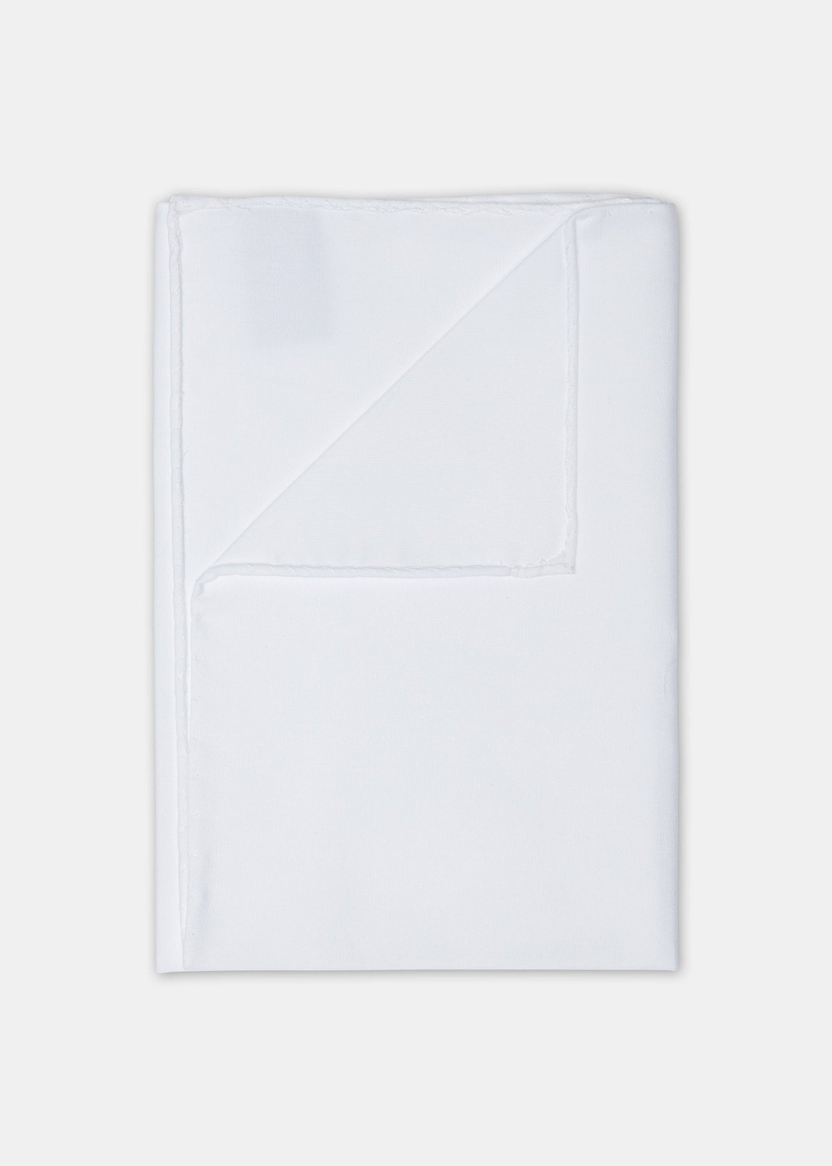 Cotton Pocket Square - White