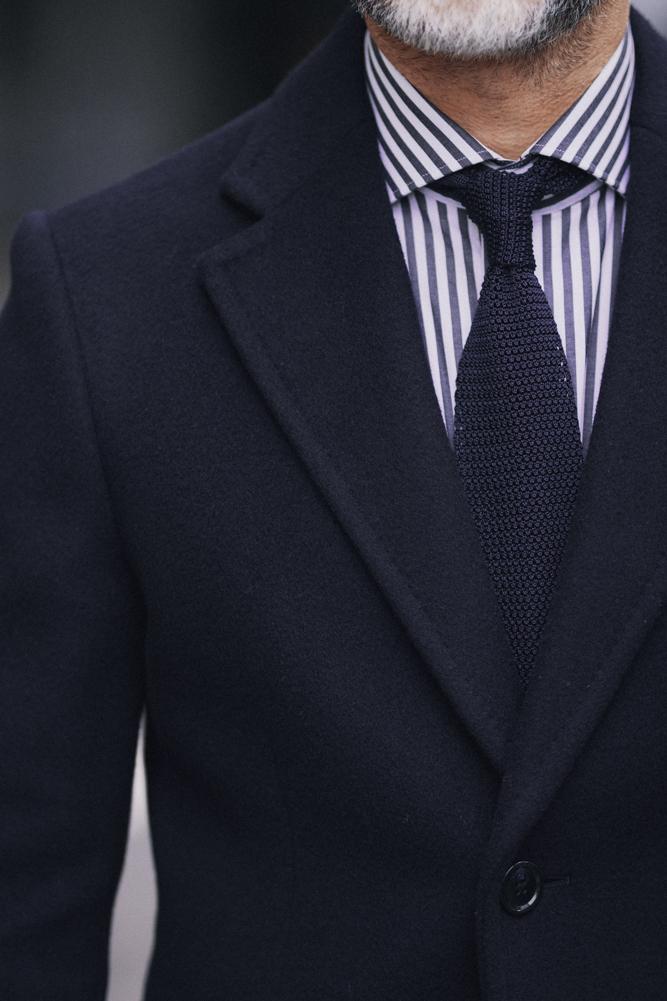 Maxwell Coat - Navy Wool