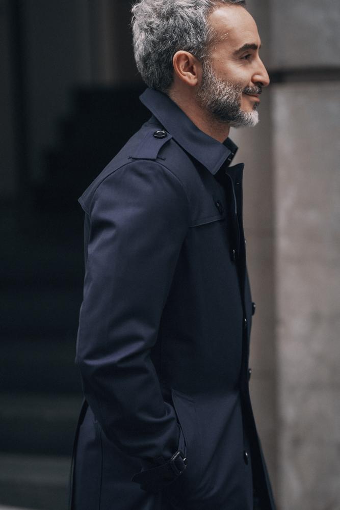 Theodore Trench Coat - Opti-Tech Navy Wool