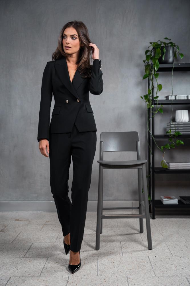 Ariana Suit - Black Wool Stretch