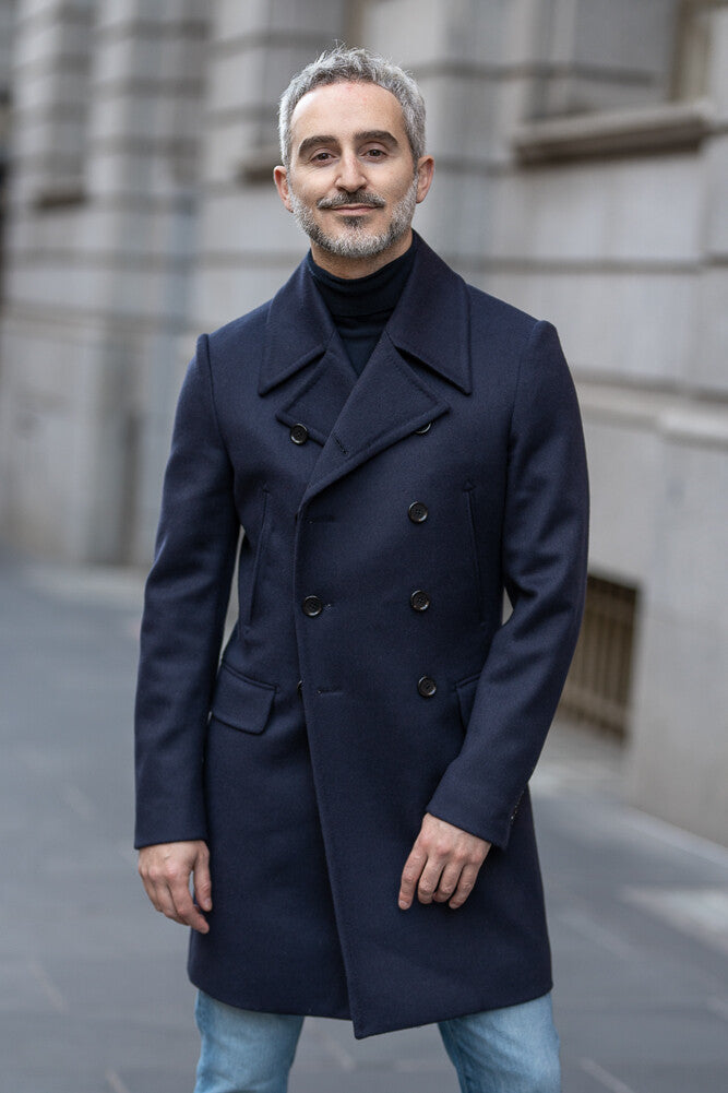 Sergeant Pea Coat - Navy Wool