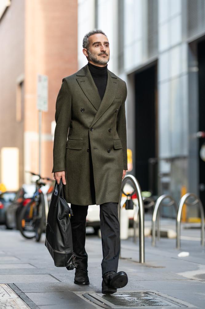 Enzo Coat Olive Twill