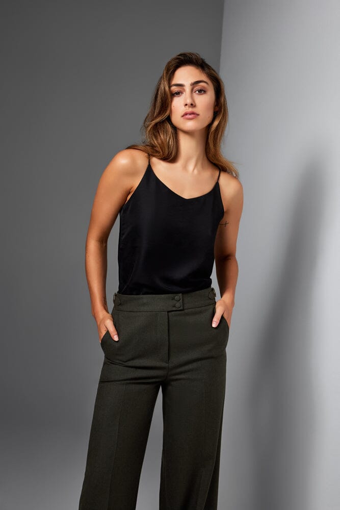 Lily Suit - Olive Fearnought Wool