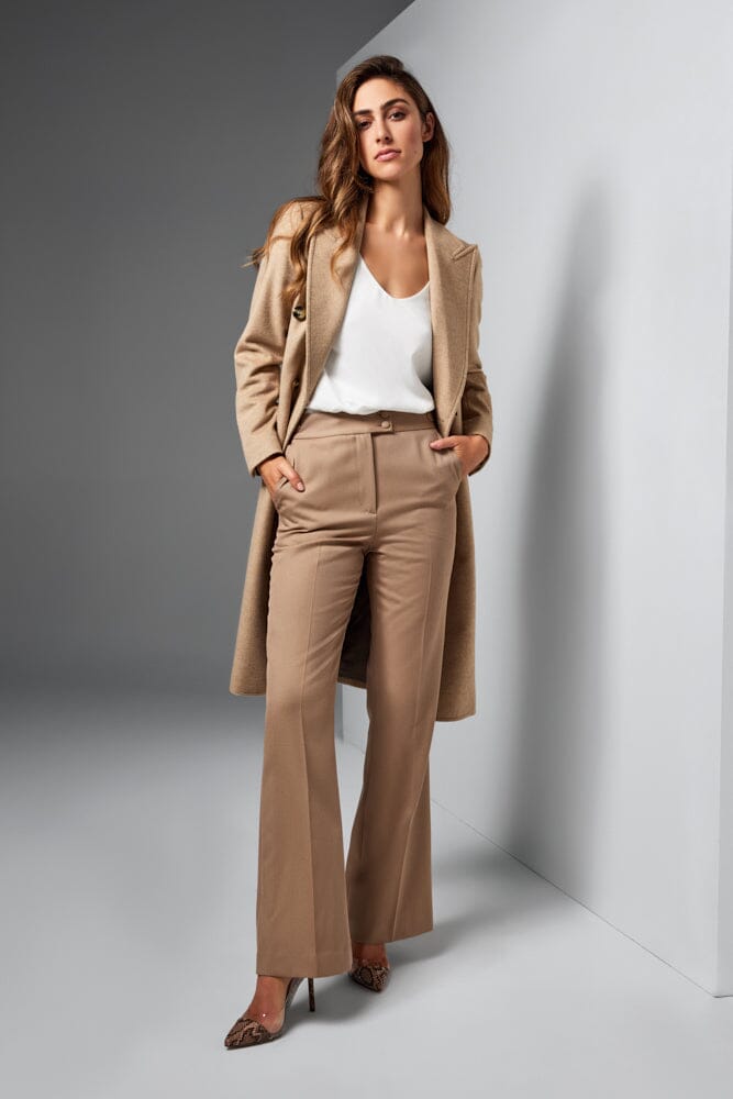 Loren Coat - Lt Camel Wool Cashmere