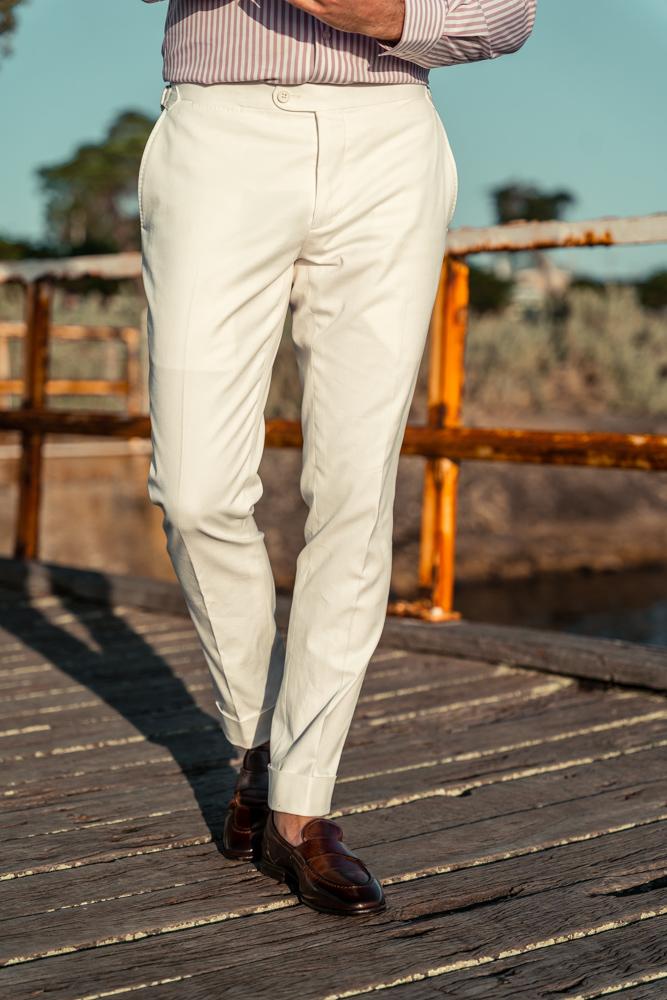 Xander Pant - White Canvas