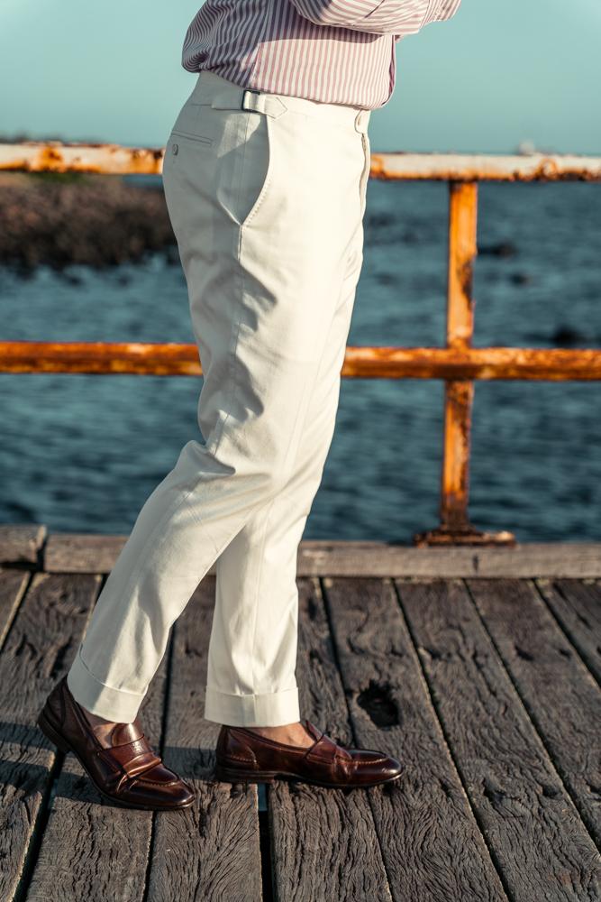 Xander Pant - White Canvas