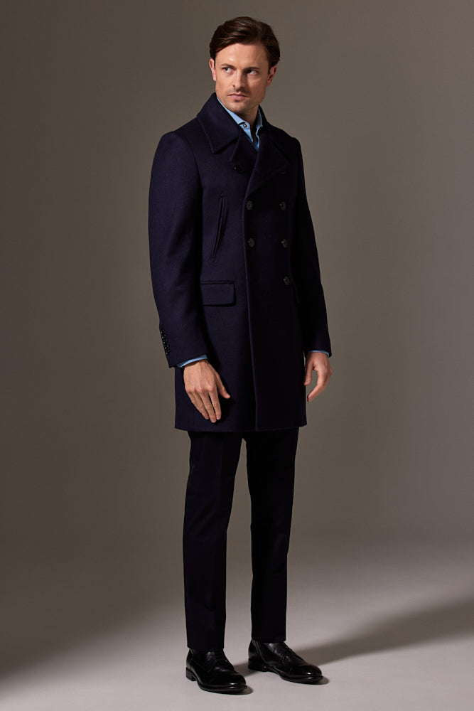 Sergeant Pea Coat - Navy Wool