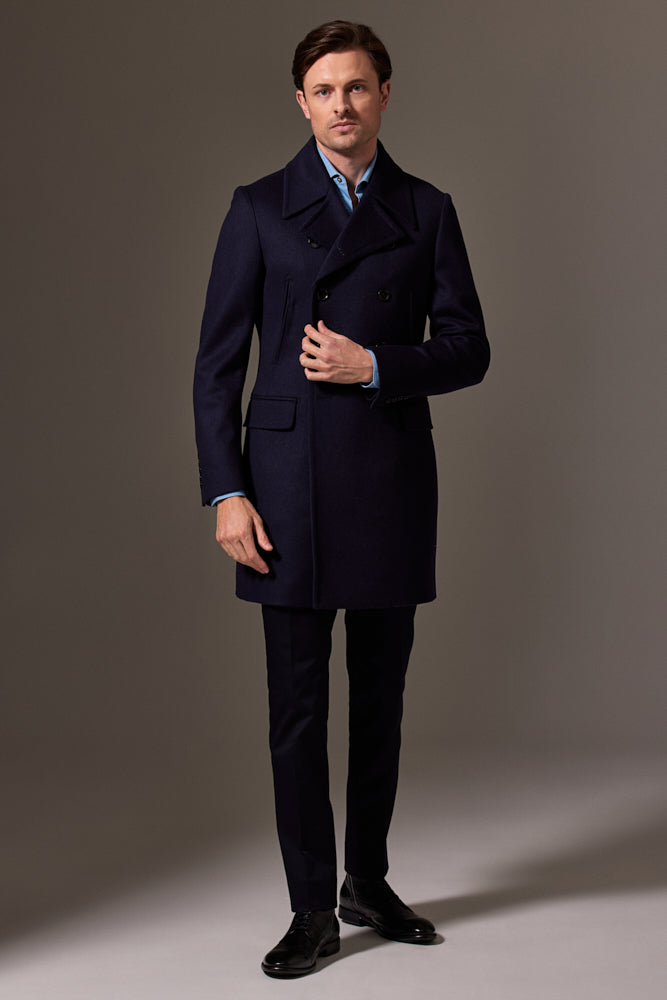 Sergeant Pea Coat - Navy Wool