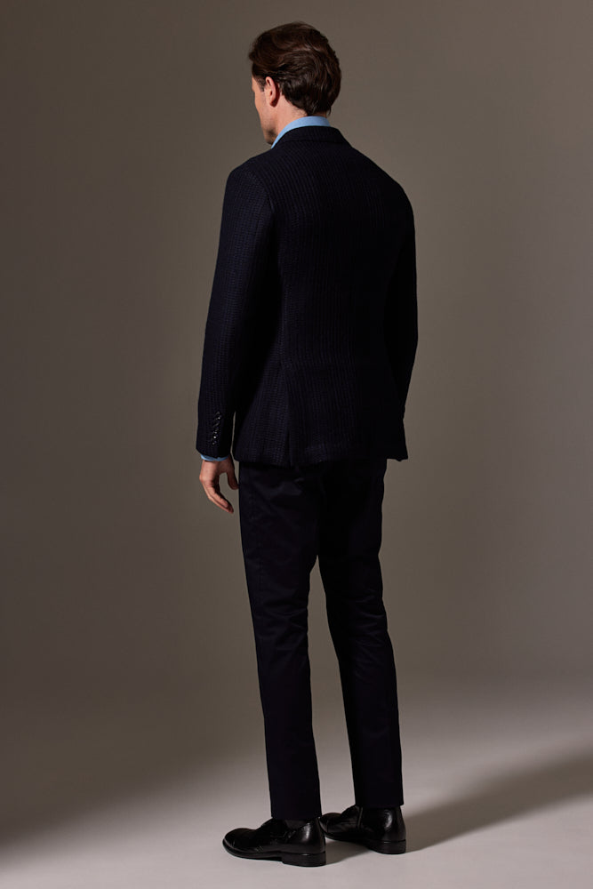 Wilhelm Sports Jacket - Navy Jumper