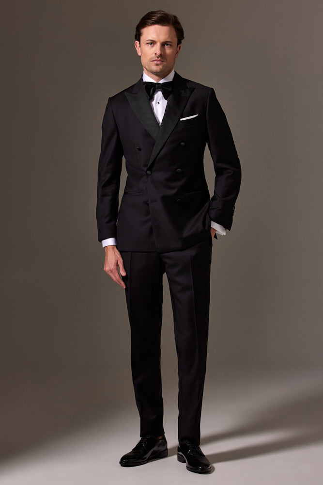 Alec DB Tuxedo Black Wool - Main Image