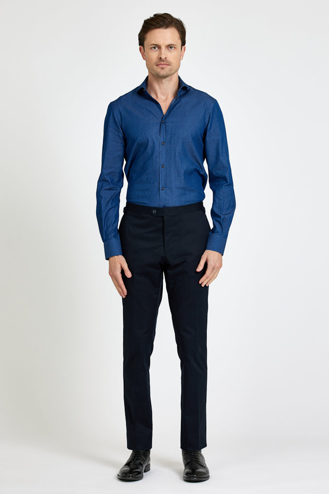 Ronan Super Lux (BC) Shirt - Dk Navy Denim Cotton