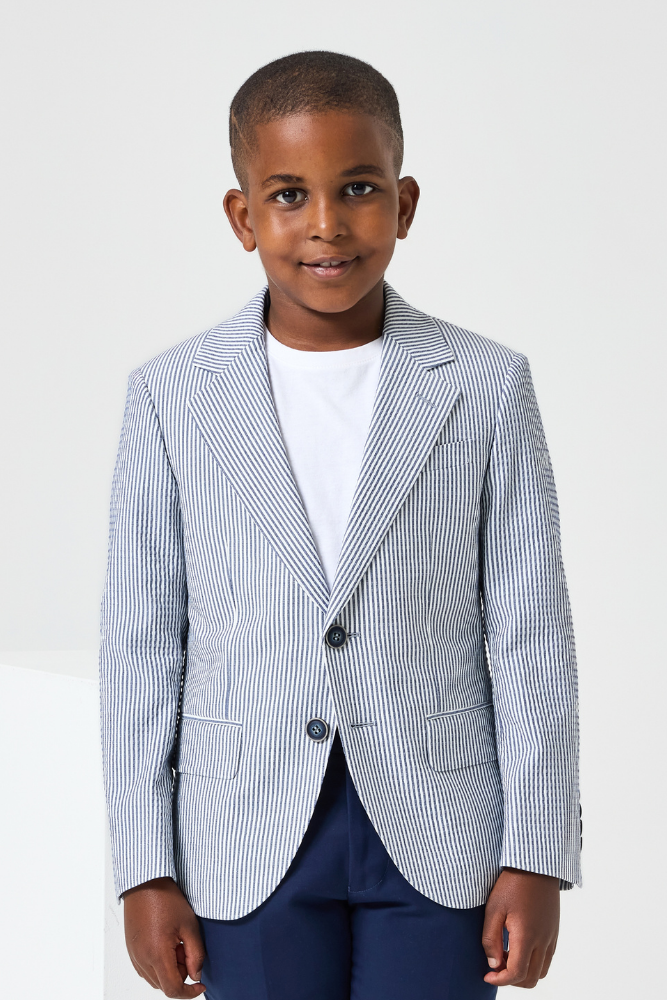 Jimi Blazer Navy White Stripes