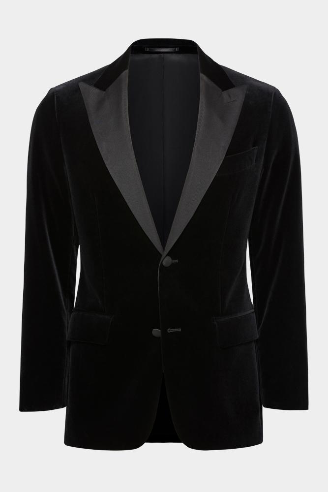 Matias Cocktail Jacket - Black Velvet
