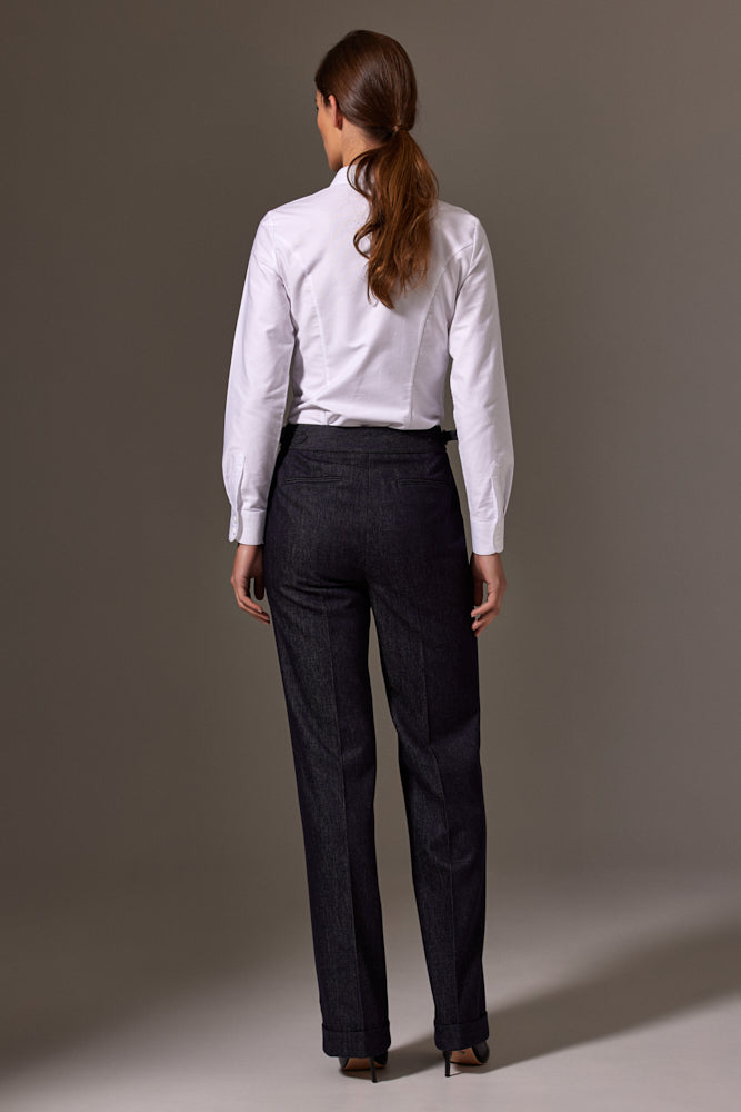 Victoria Classic Shirt - White Cotton