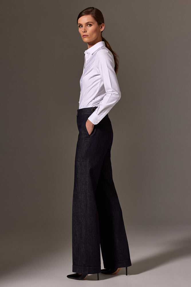 Victoria Classic Shirt - White Cotton