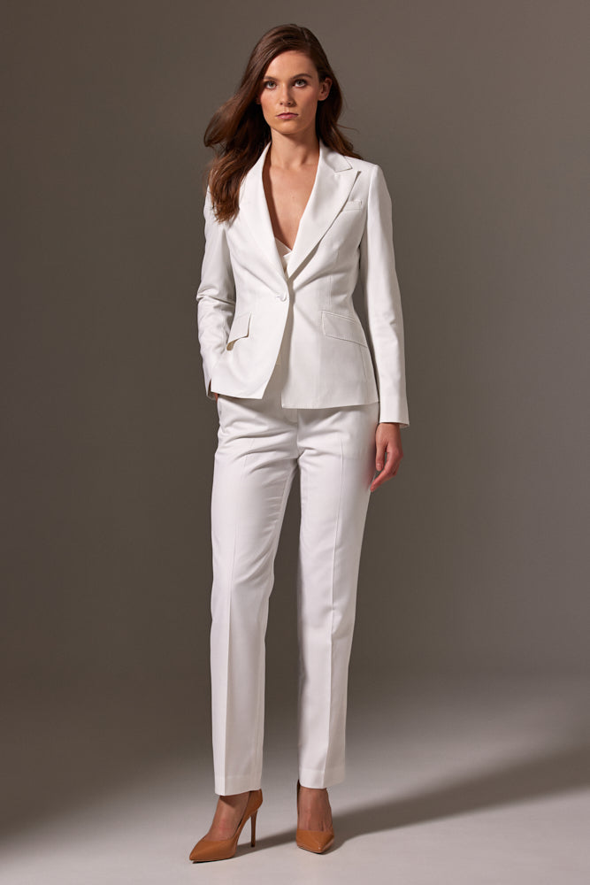 Scarlet Tuxedo - Brilliant White