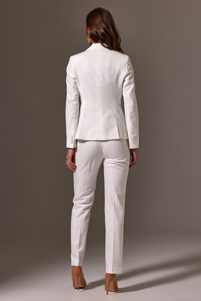 Scarlet Tuxedo - Brilliant White