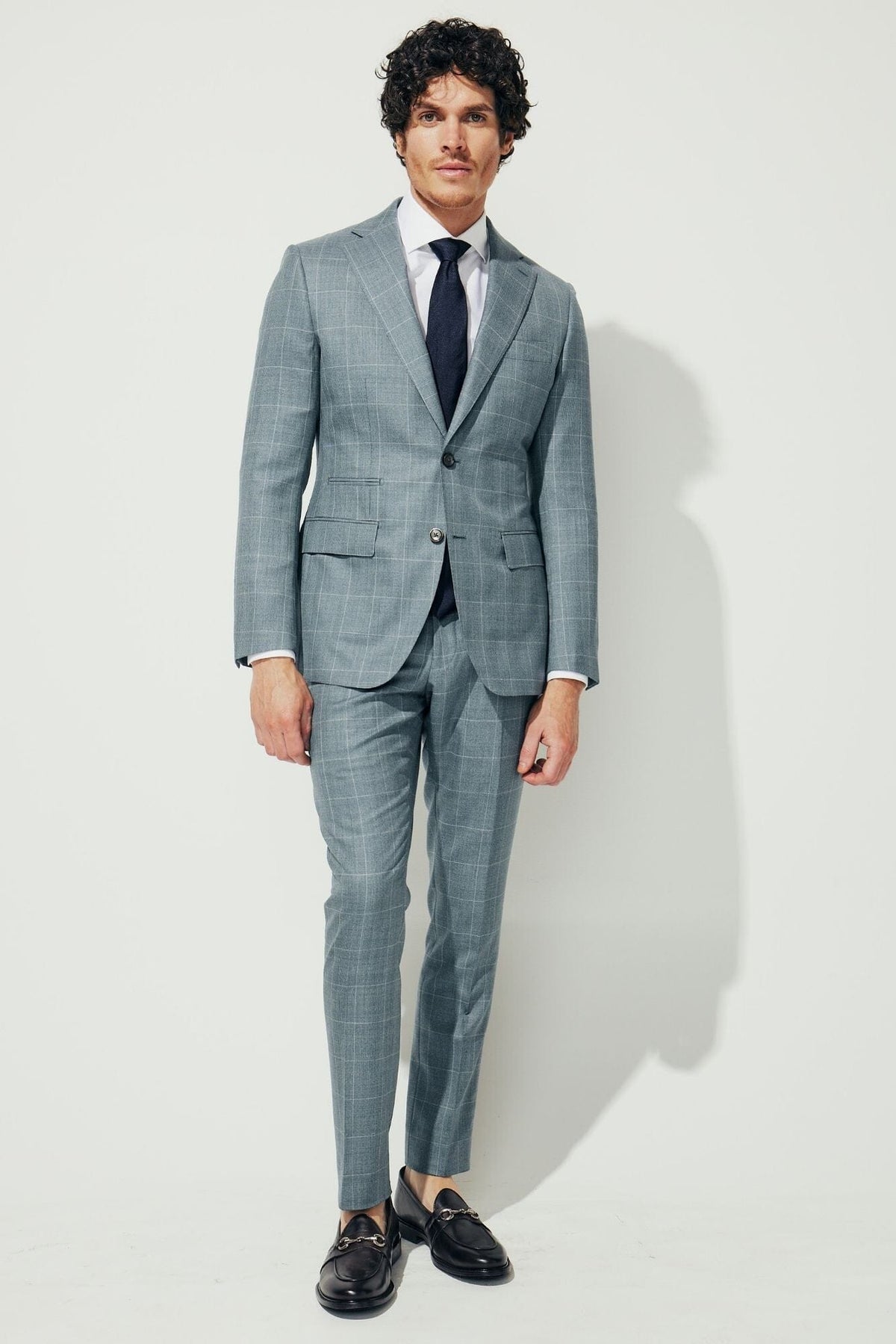 Greyson Suit - Blue Green Check