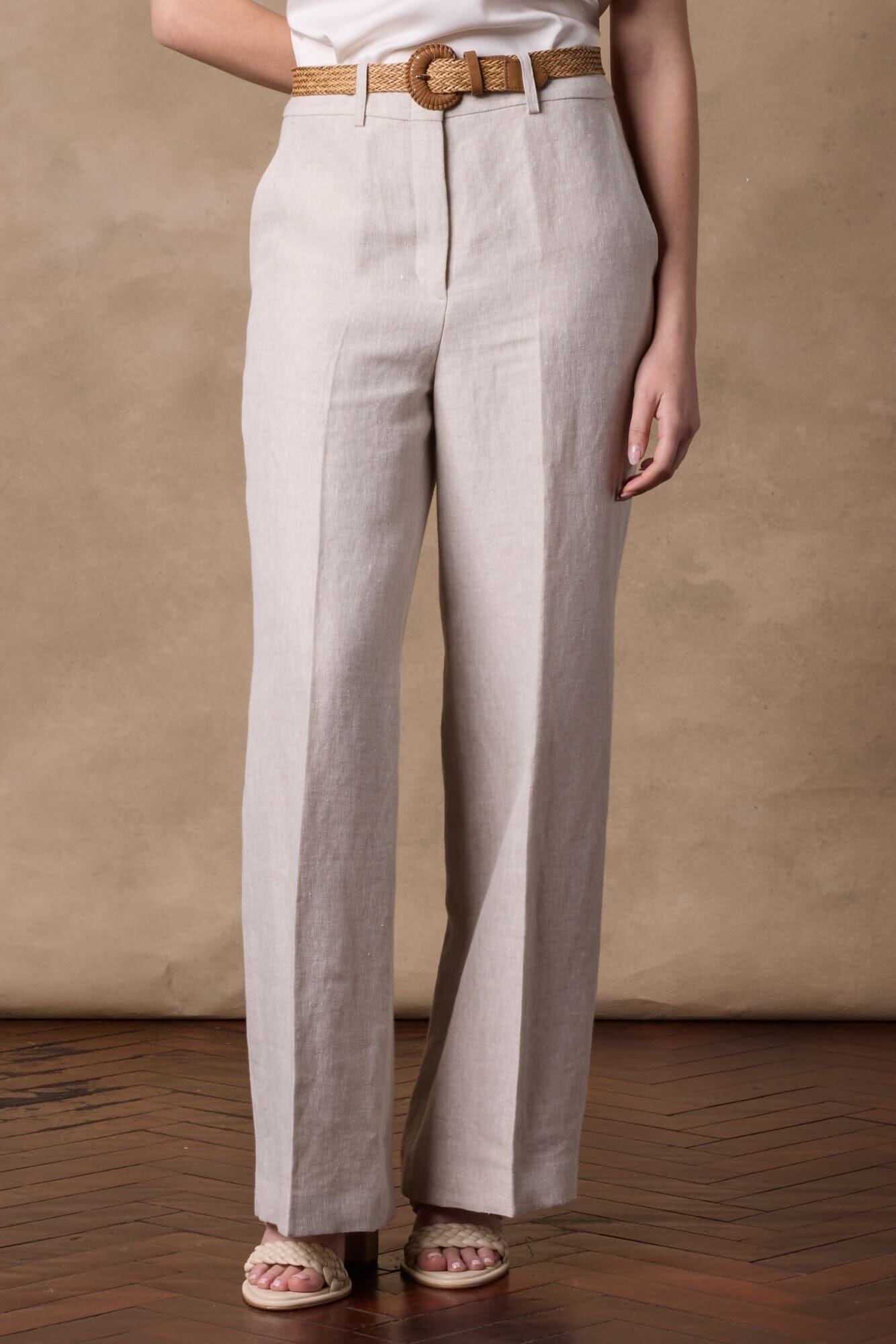 Emma Pant - Natural Linen