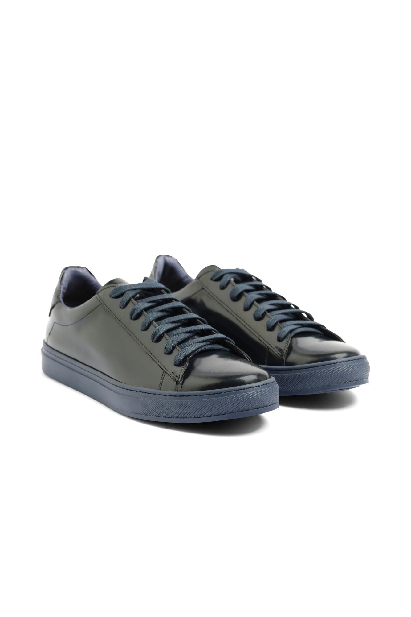 The Marais Sneaker - Navy Patent Leather