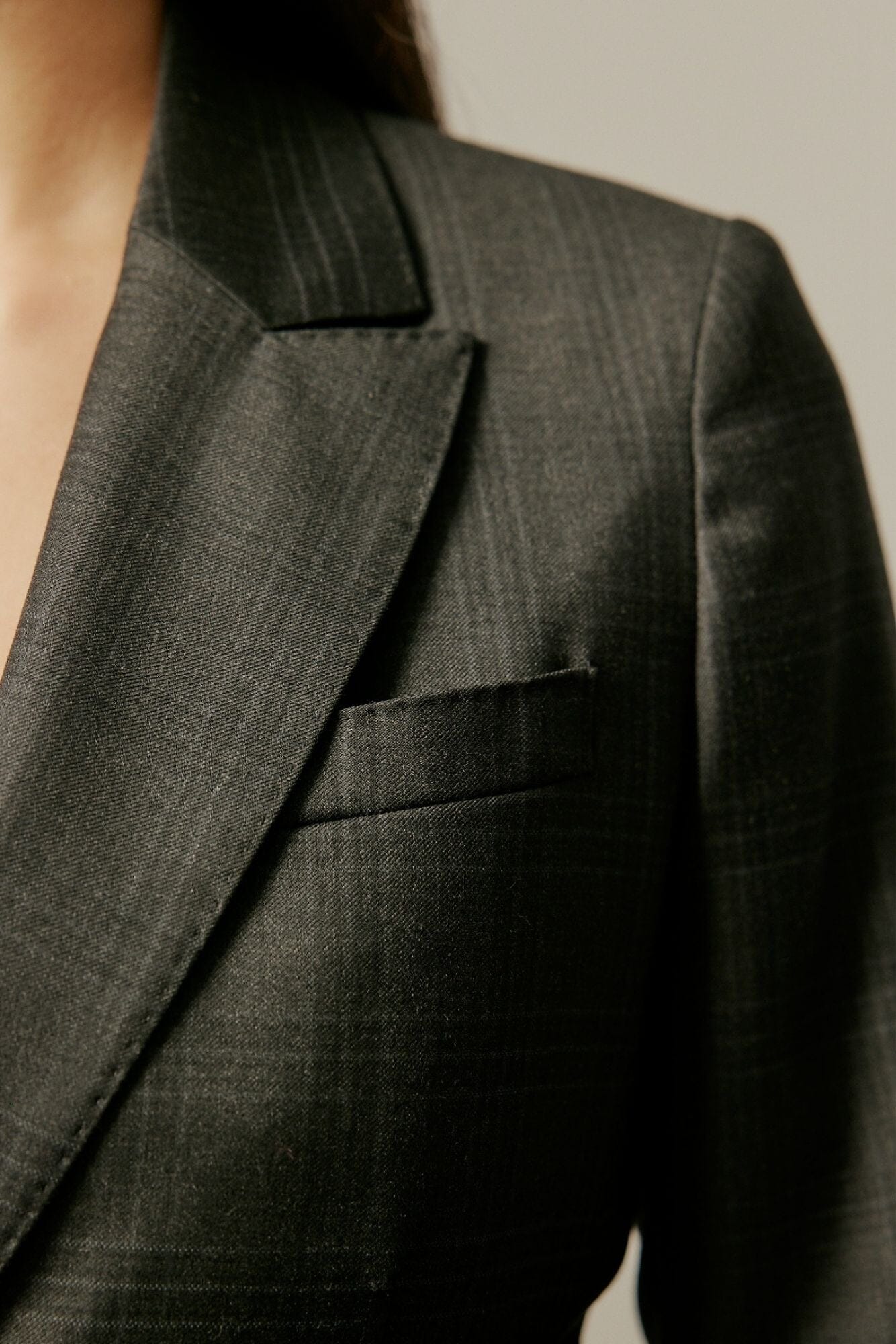 Bulk-buy Stylish Custom Made to Measure Men Wool Navy Blue Suit Pant Coat  Office Wearing Plaid Suit Jacket price comparison