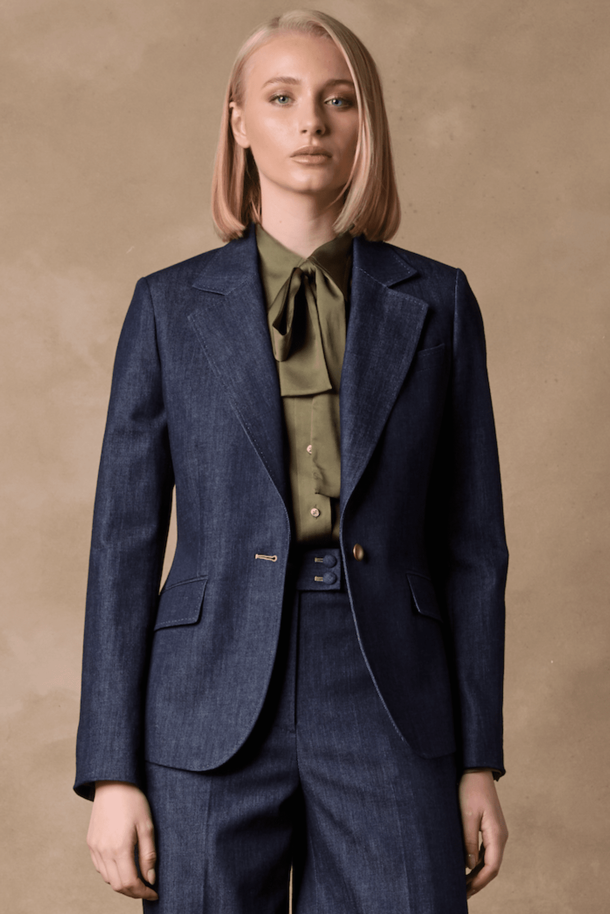 Lily Jacket - Blue Denim Cashmere