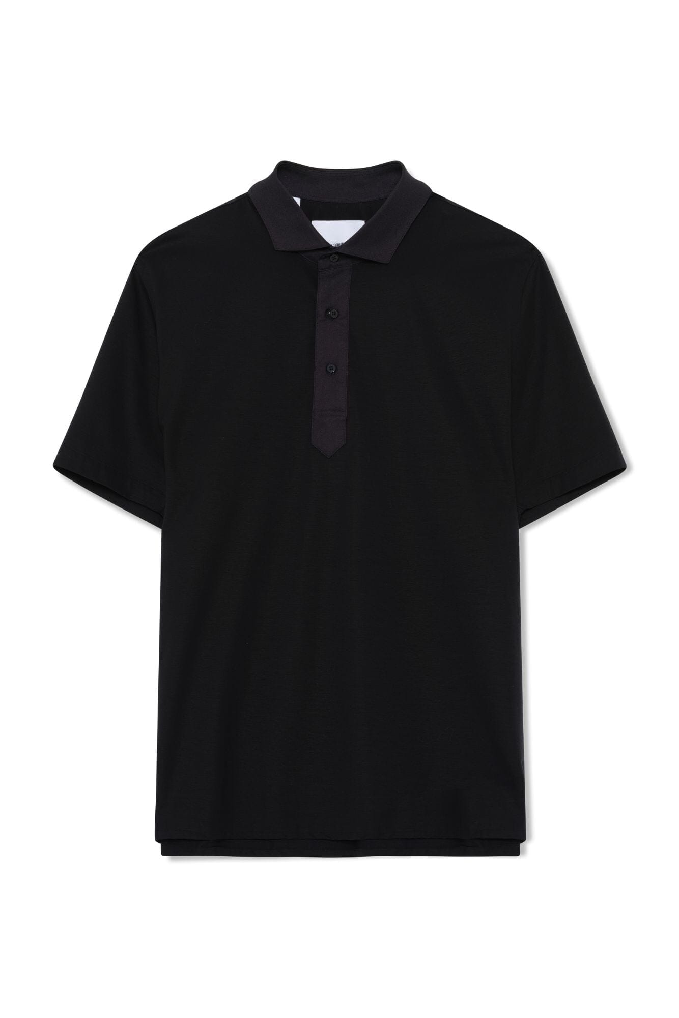 CGC Polo Shirt - Black 4 Way Stretch with Black Poplin