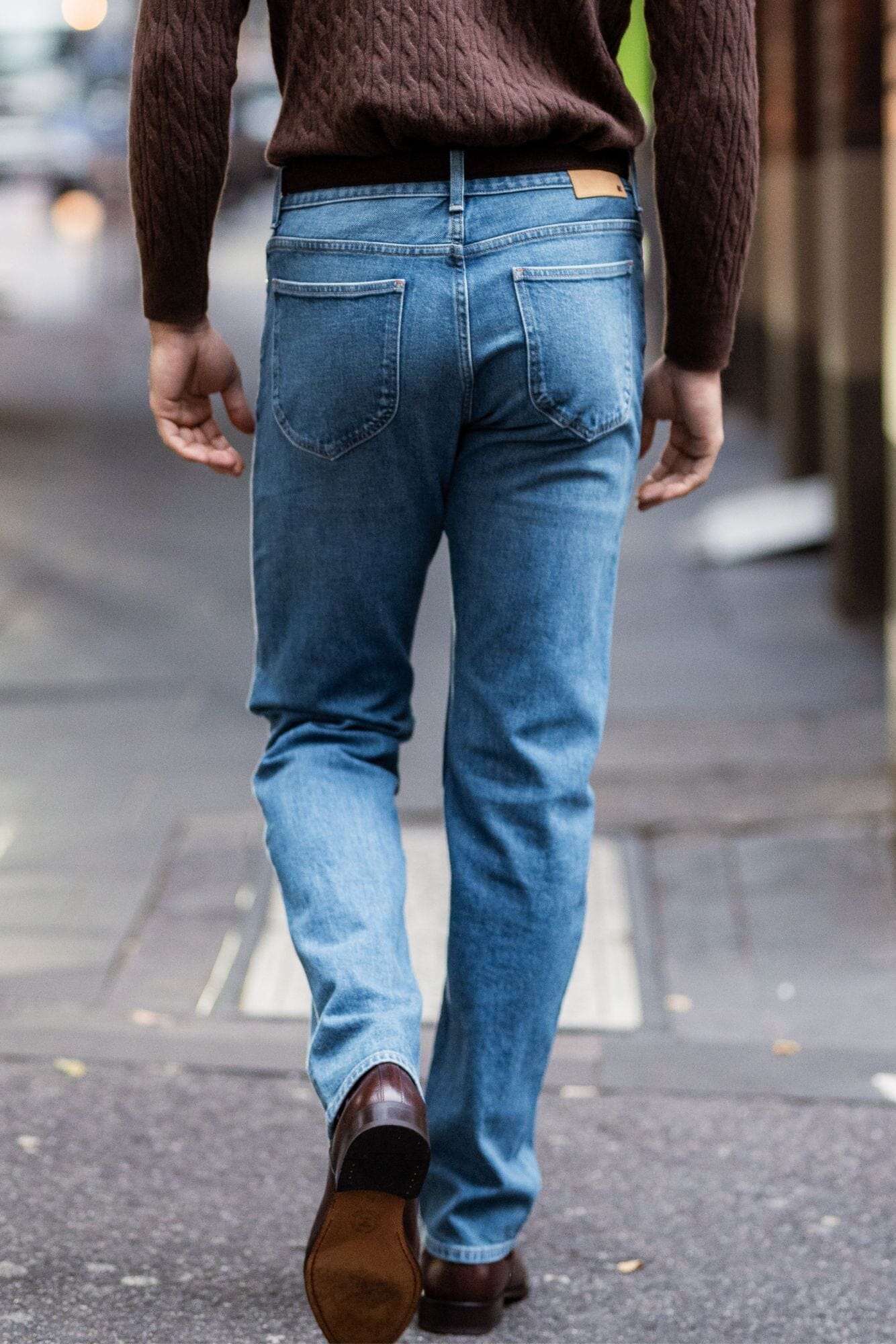 Straight Leg Jeans (RTW) - Light Blue Stone Wash