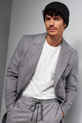 Liam Bailey Wool Jersey Suit - Lt Grey