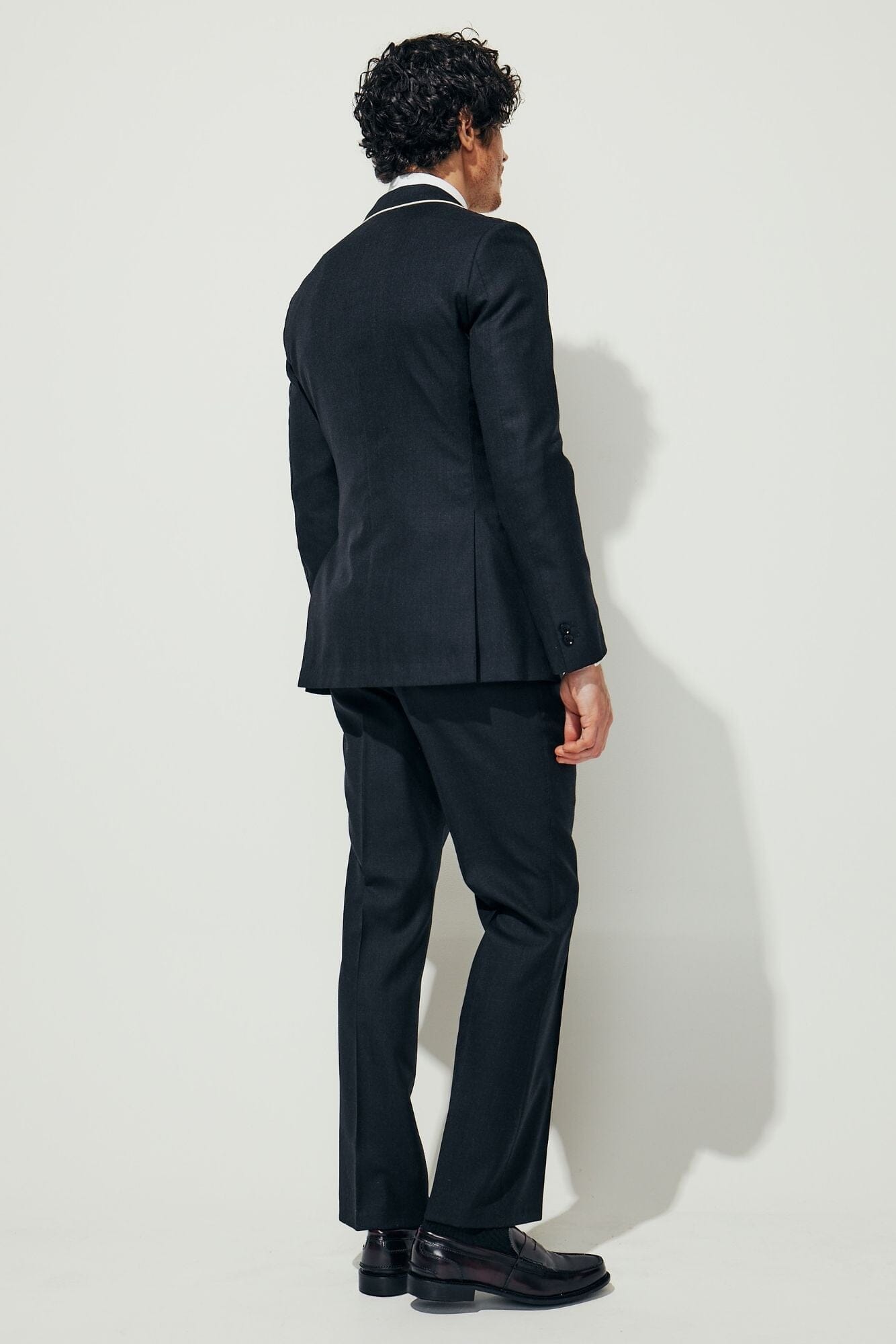 Aiden Sports Jacket - Dark Charcoal Tropical Wool