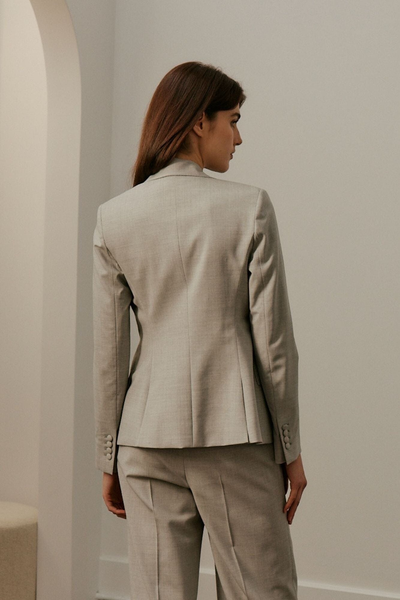 Grey stretch Pantsuit