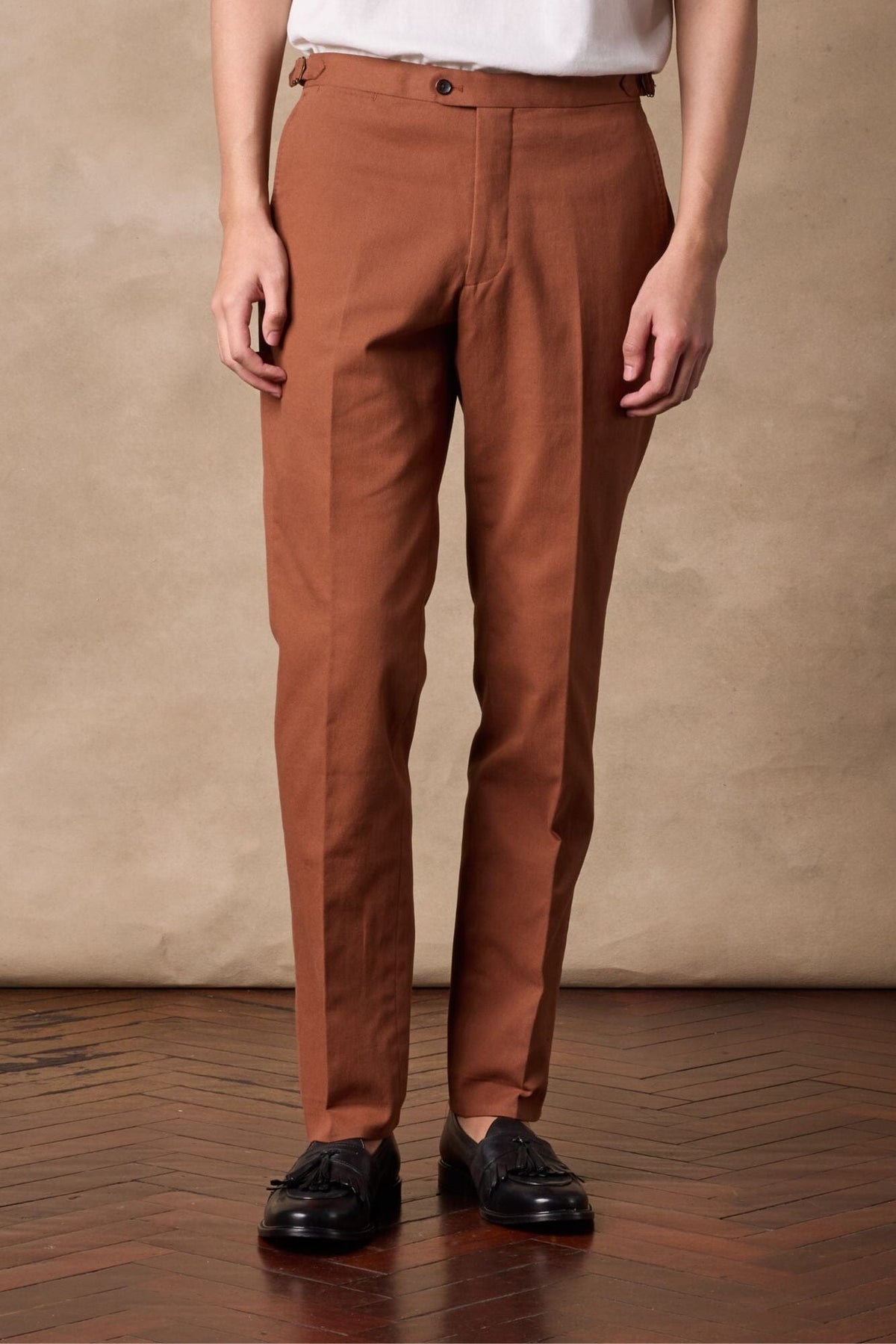 Apollo Chino - Rust Cotton Twill Stretch 410