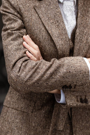 The Lily Suit - Coffee Brown Tweed