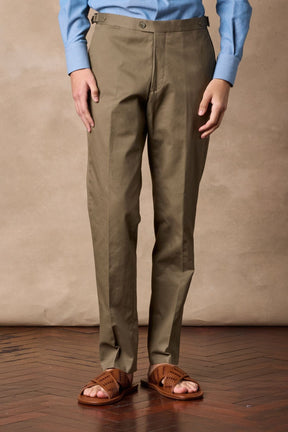 Apollo Chino - Olive Cotton Twill Stretch