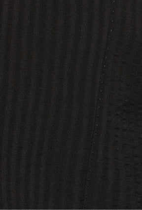 The Liam Suit - Black Shadow Stripe Seersucker Wool