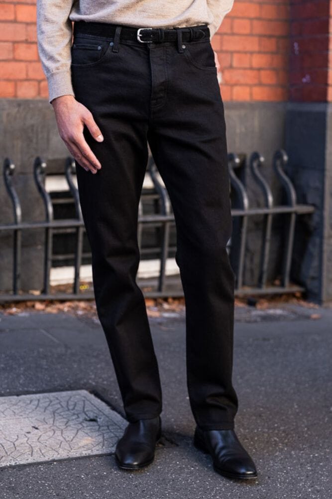 Straight Leg Jeans (RTW) - Deep Black