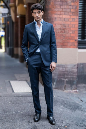 Greyson / Como Suit - Mid Navy Self Check
