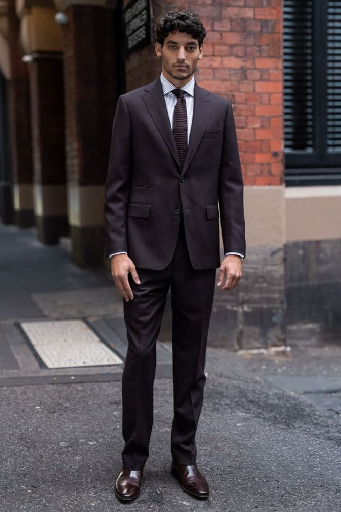 Greyson / Apollo Suit - Chocolate 4 Ply Wool