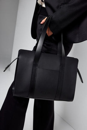 The 'Handbag' - Black Italian Leather