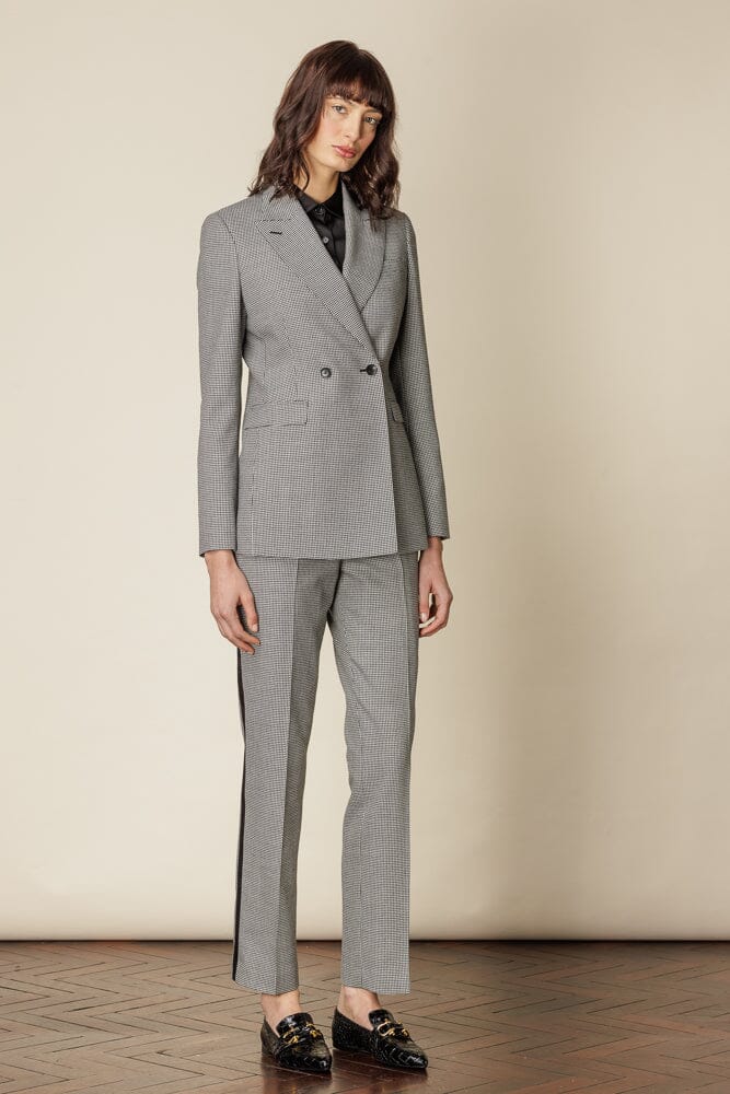 Alexis DB x Ruby Suit - Black and White Mini Houndstooth