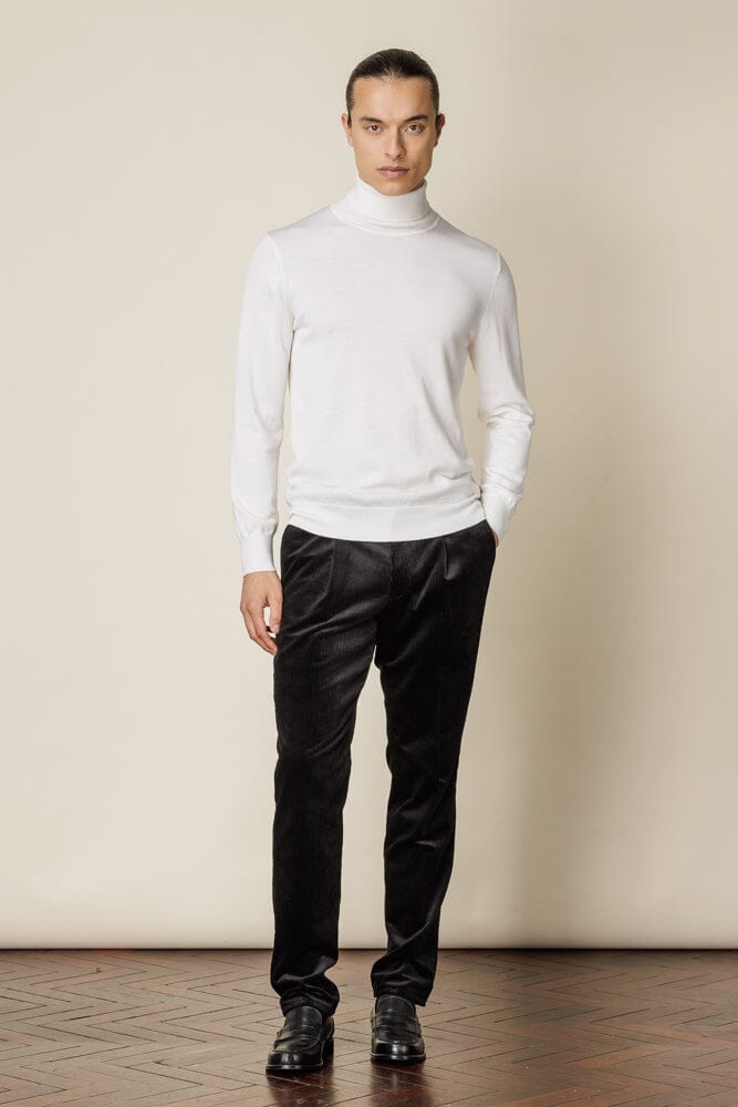 Roll Neck Merino Wool - Off White