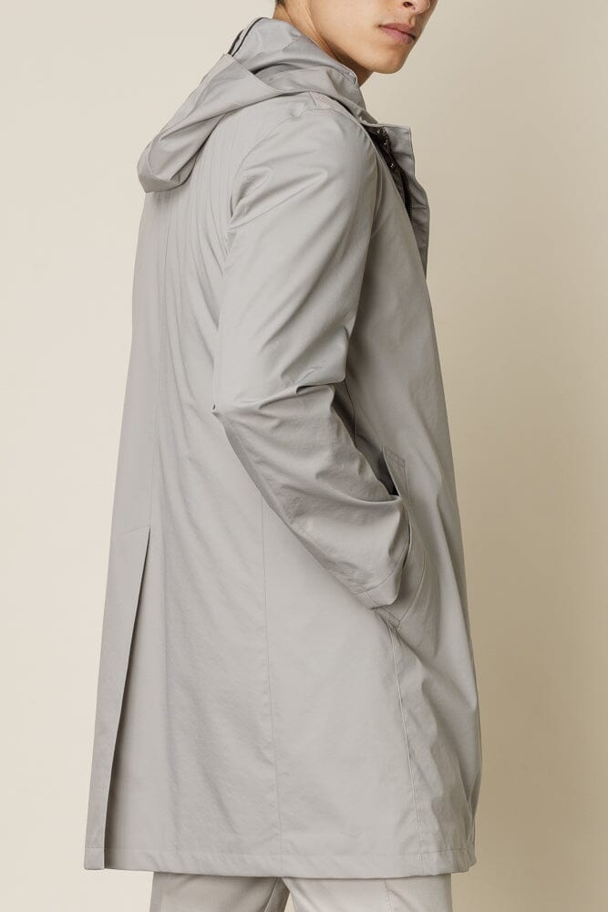 Bellagio Hooded Coat - Tech Stone Grey