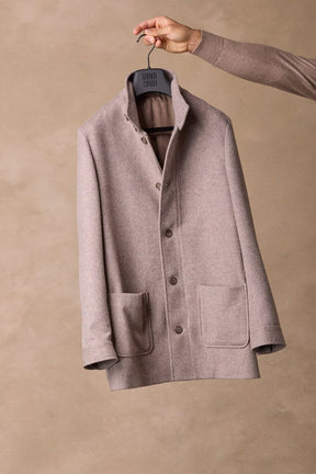 Conte Jacket/Coat - Lt Brown Wool