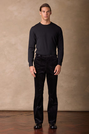 Ralf Bootleg Trouser - Black Jumbo Cord