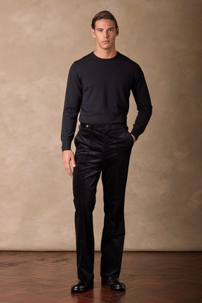 Ralf Bootleg Trouser - Black Jumbo Cord